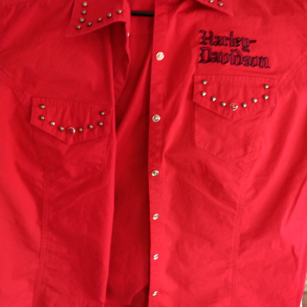 Harley Davidson Red Shirt